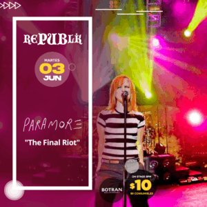 Paramore "The Final Riot" | JUNIO 3