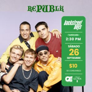 Tardeada Backstreet Boy | SEPT 26
